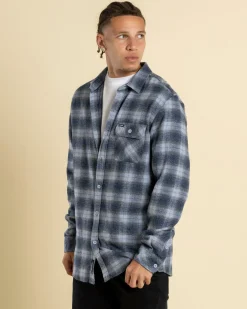 Rip Curl Grinners Flannel Shirt Navy Sale
