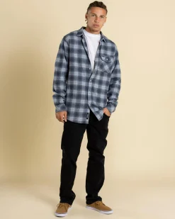 Rip Curl Grinners Flannel Shirt Navy Sale