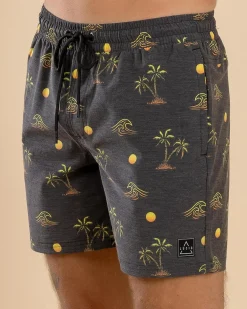 Lucid Gust Elastic Waist Shorts Black