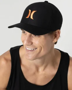 Hurley H20 Dri Tricot Cap Black Orange Outlet