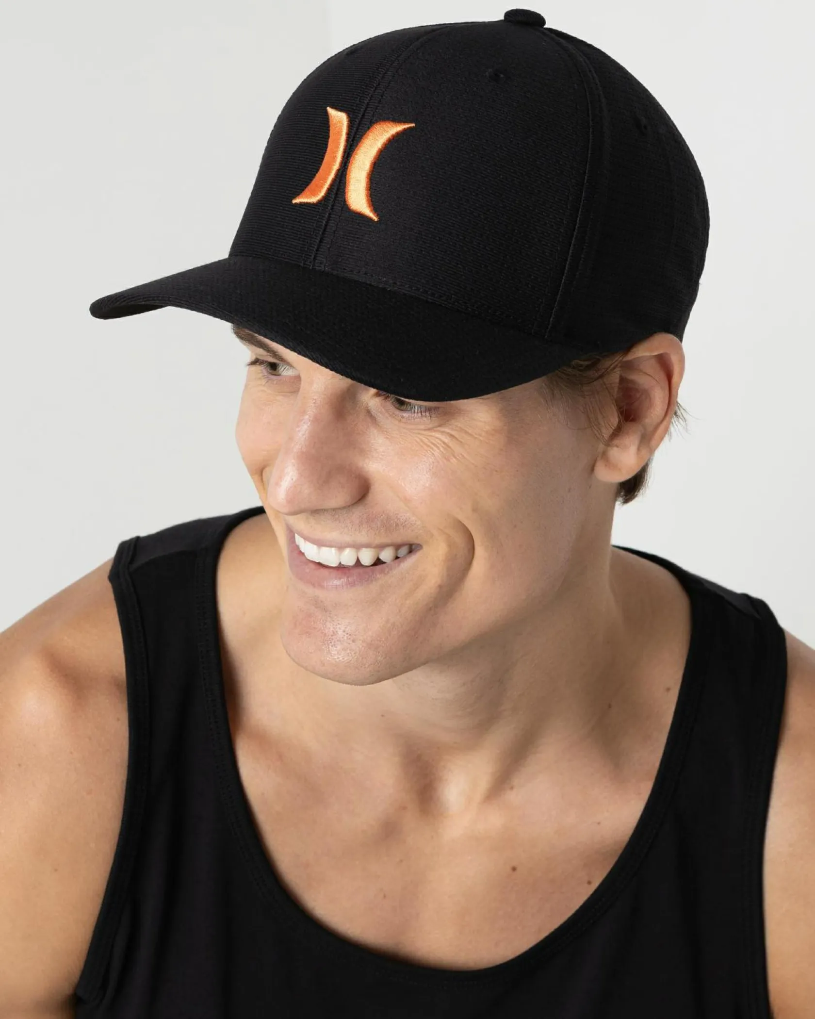 Hurley H20 Dri Tricot Cap Black Orange Outlet