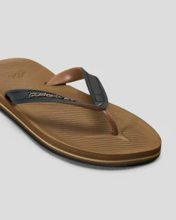 Quiksilver Haleiwa Thongs Tan 1 New