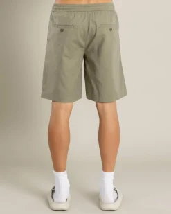 Lucid Harmonic Walk Shorts Olive Clearance