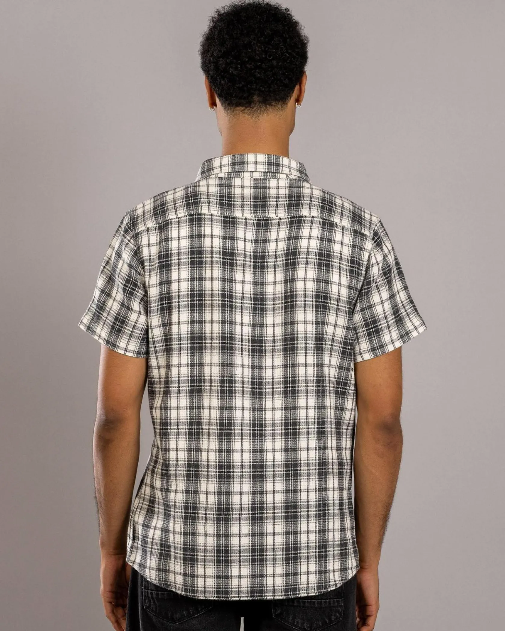 Dexter Haunt Short Sleeve Shirt Black/grey Check Best