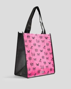 City Beach Helmsman Eco Bag Pink/black Clearance