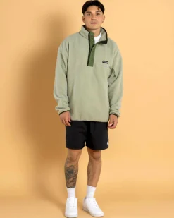 Columbia Helvetia Half Snap Fleece Sweatshirt Safari Discount