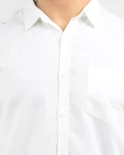 Skylark Hemp Long Sleeve Shirt White Sale