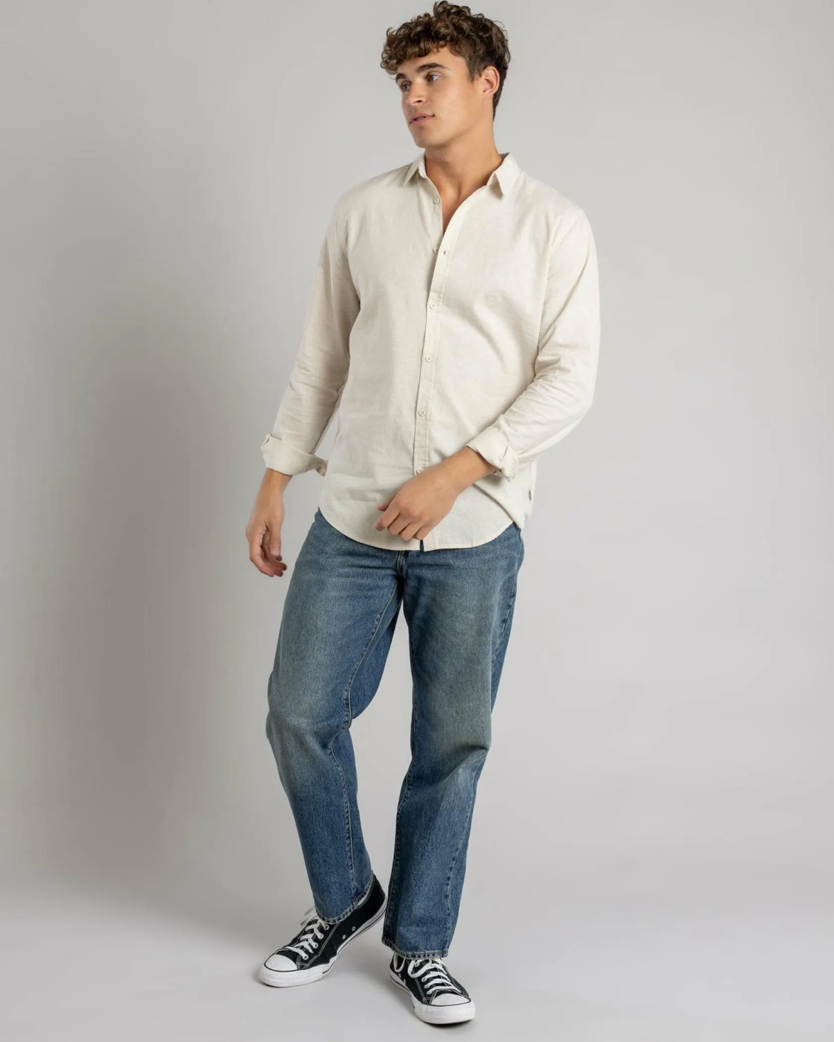 Skylark Hemp Long Sleeve Shirt Natural Outlet