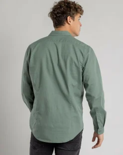 Skylark Hemp Long Sleeve Shirt Olive Clearance