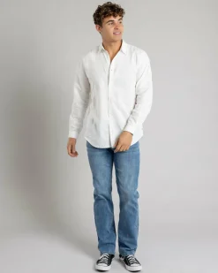 Skylark Hemp Long Sleeve Shirt White Hot