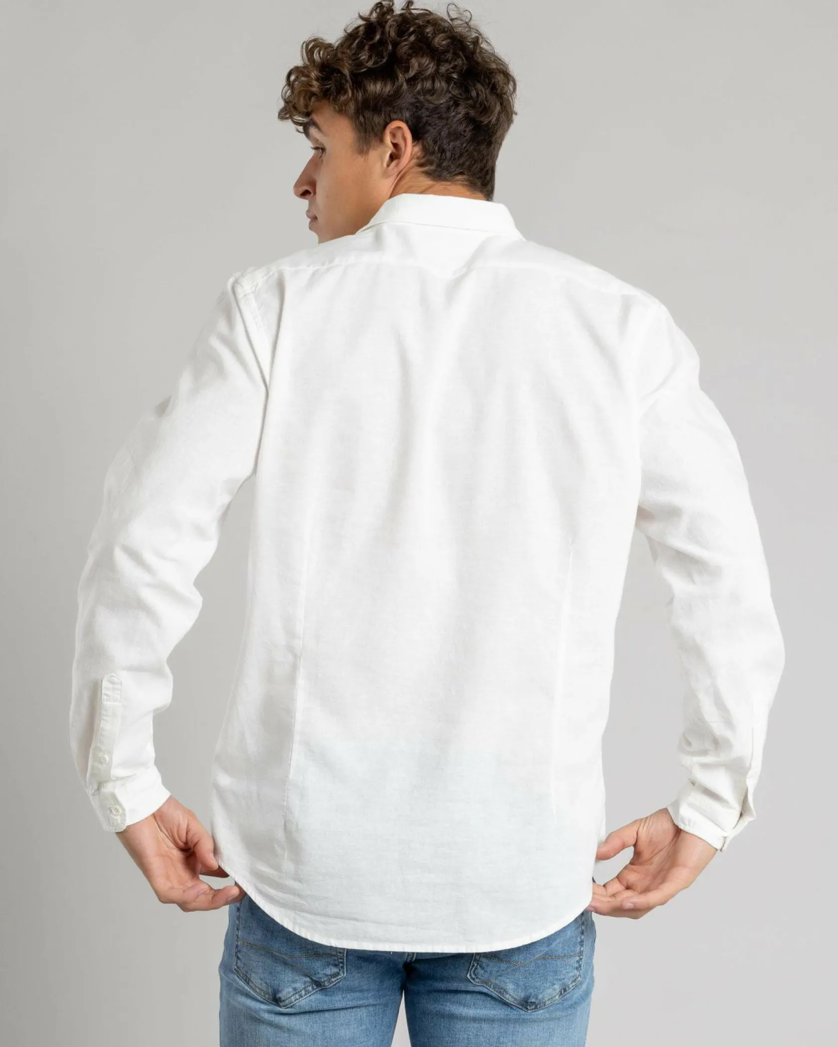 Skylark Hemp Long Sleeve Shirt White Hot