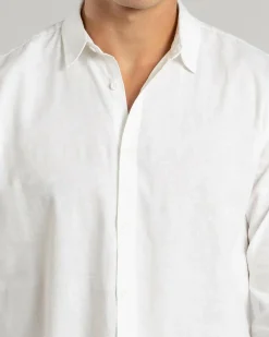 Skylark Hemp Long Sleeve Shirt White Hot