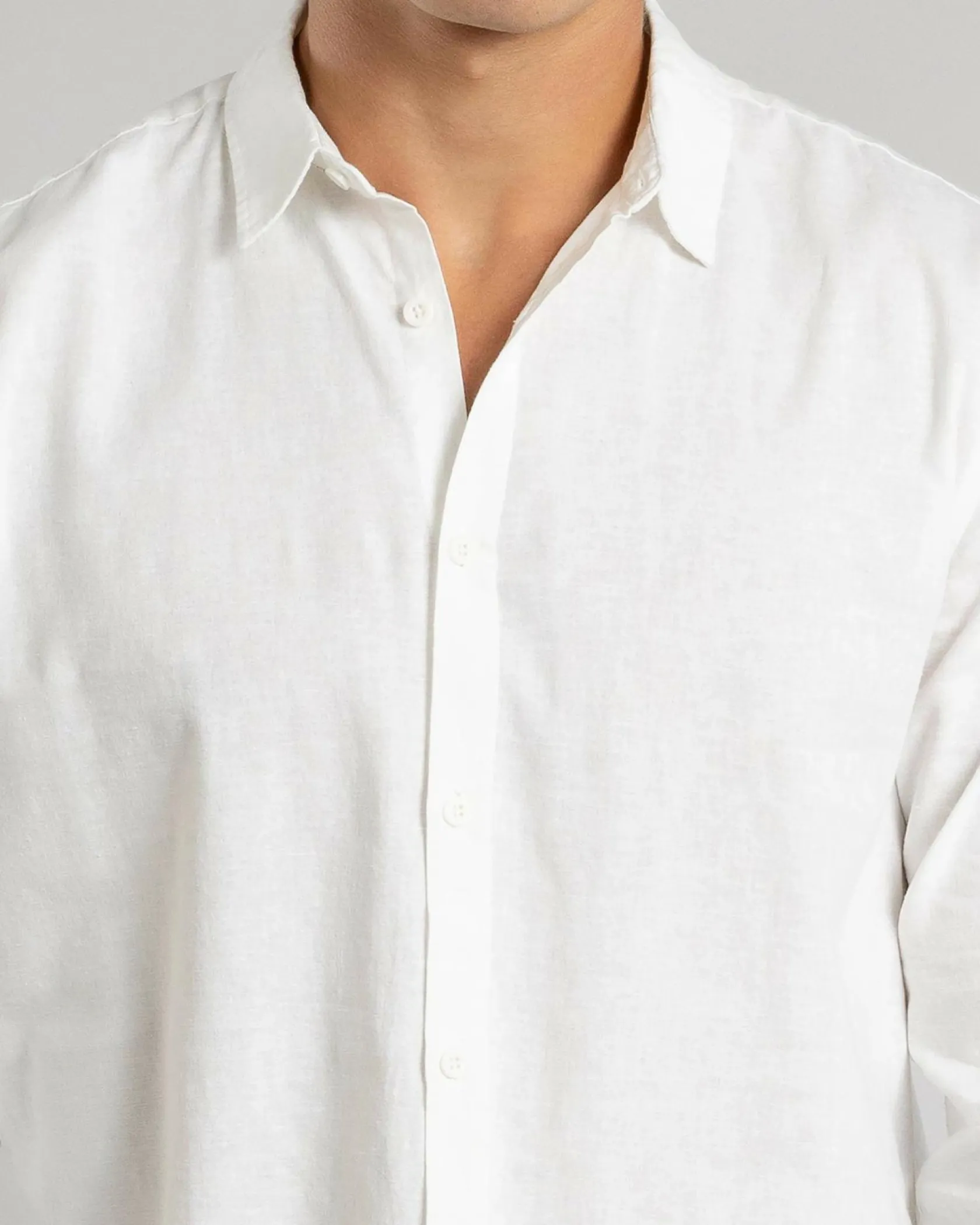 Skylark Hemp Long Sleeve Shirt White Hot