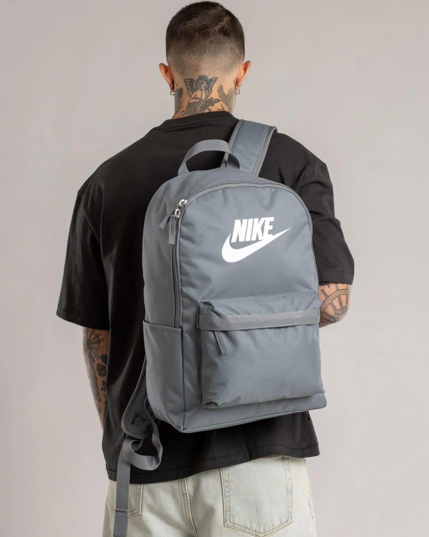 Nike Heritage Backpack Smoke Grey/smoke Grey/white Outlet