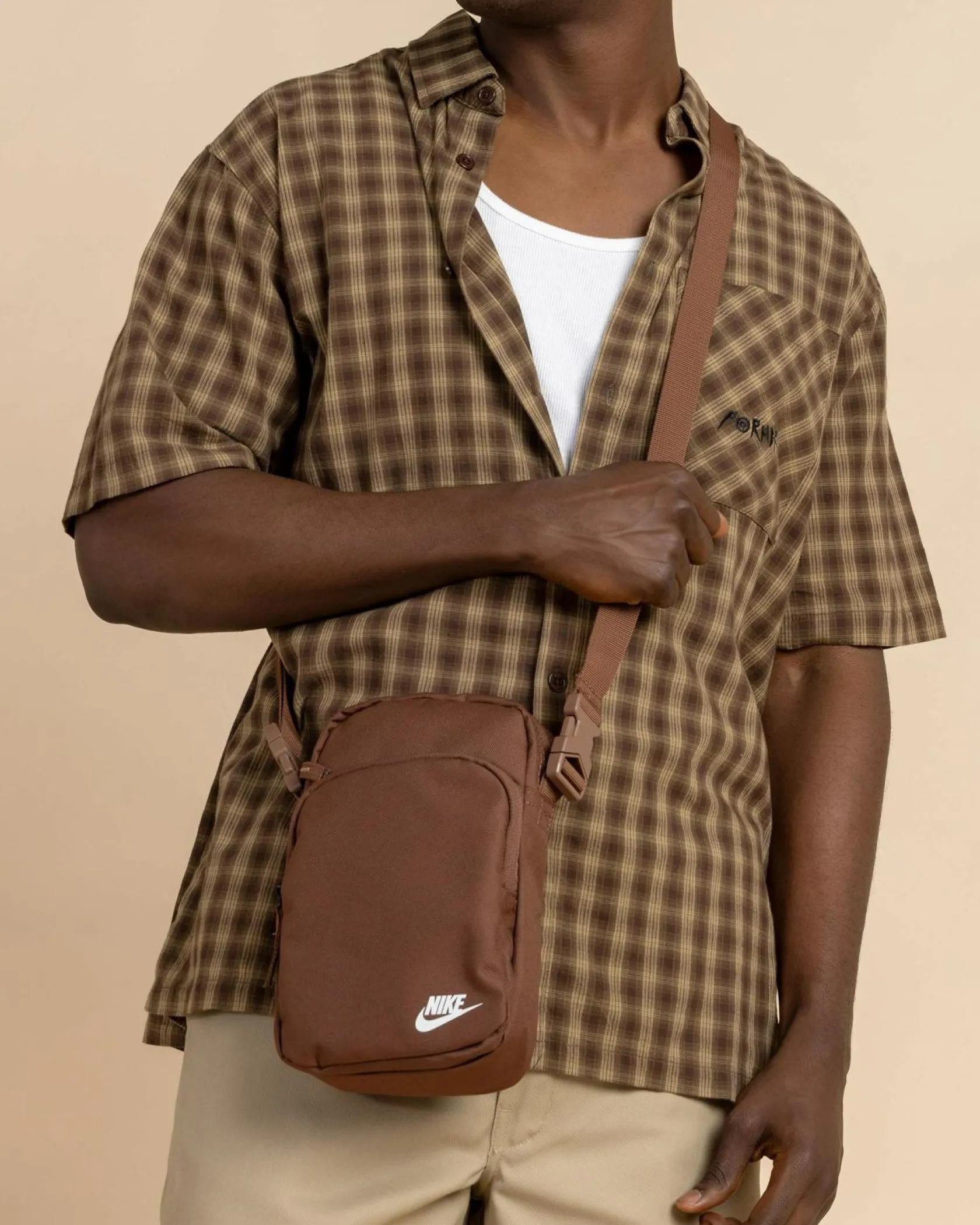 Nike Heritage Crossbody Bag Fauna Brown/fauna Brown (Summit White) Sale