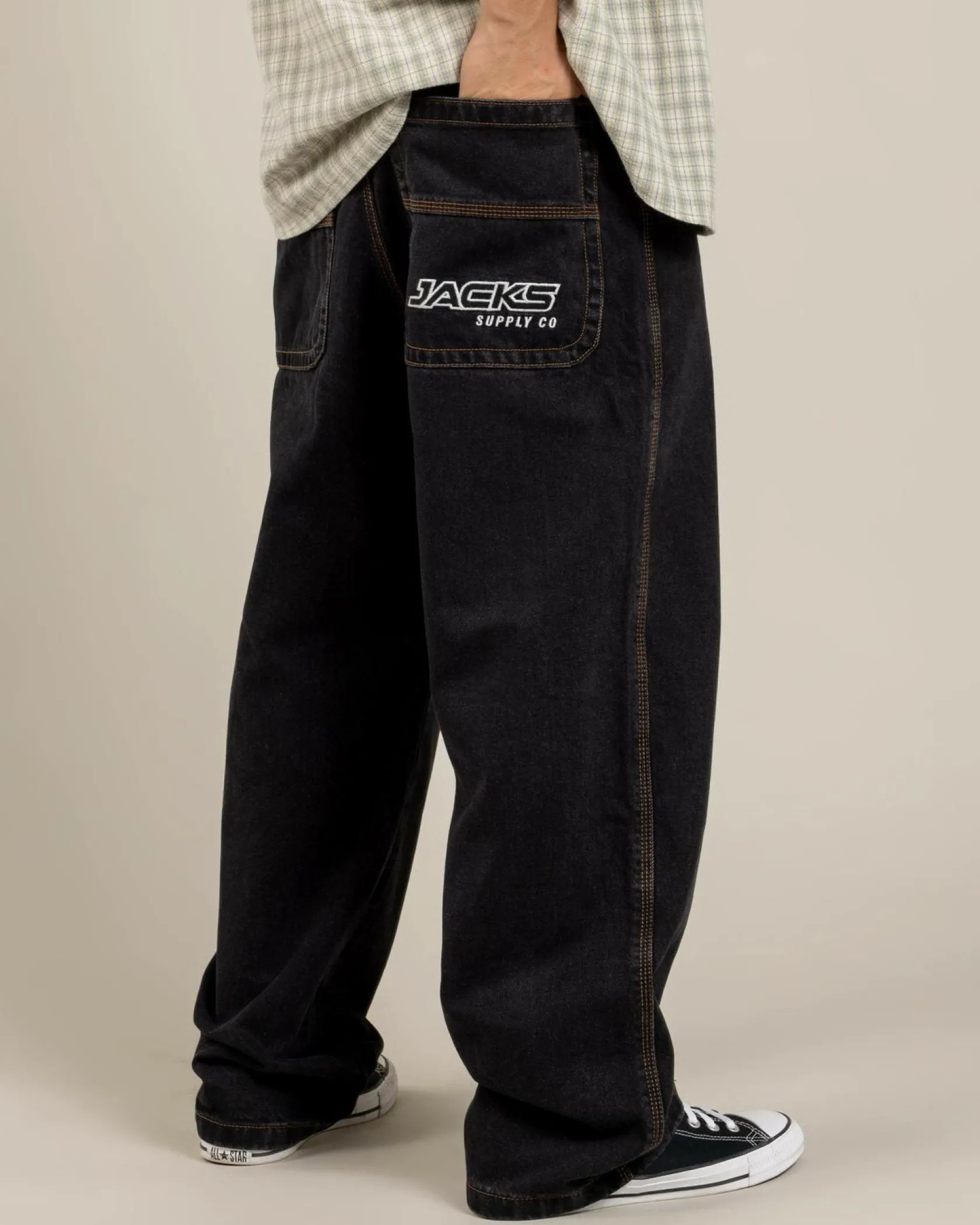 Jacks Heritage Jeans Washed Black New