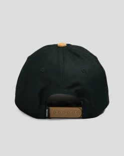 Rip Curl Heritage Oval Snapback Cap Black/tan Clearance