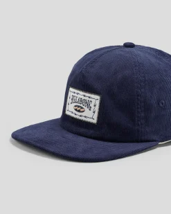 Billabong Heritage Strapback Cap Steel Blue New
