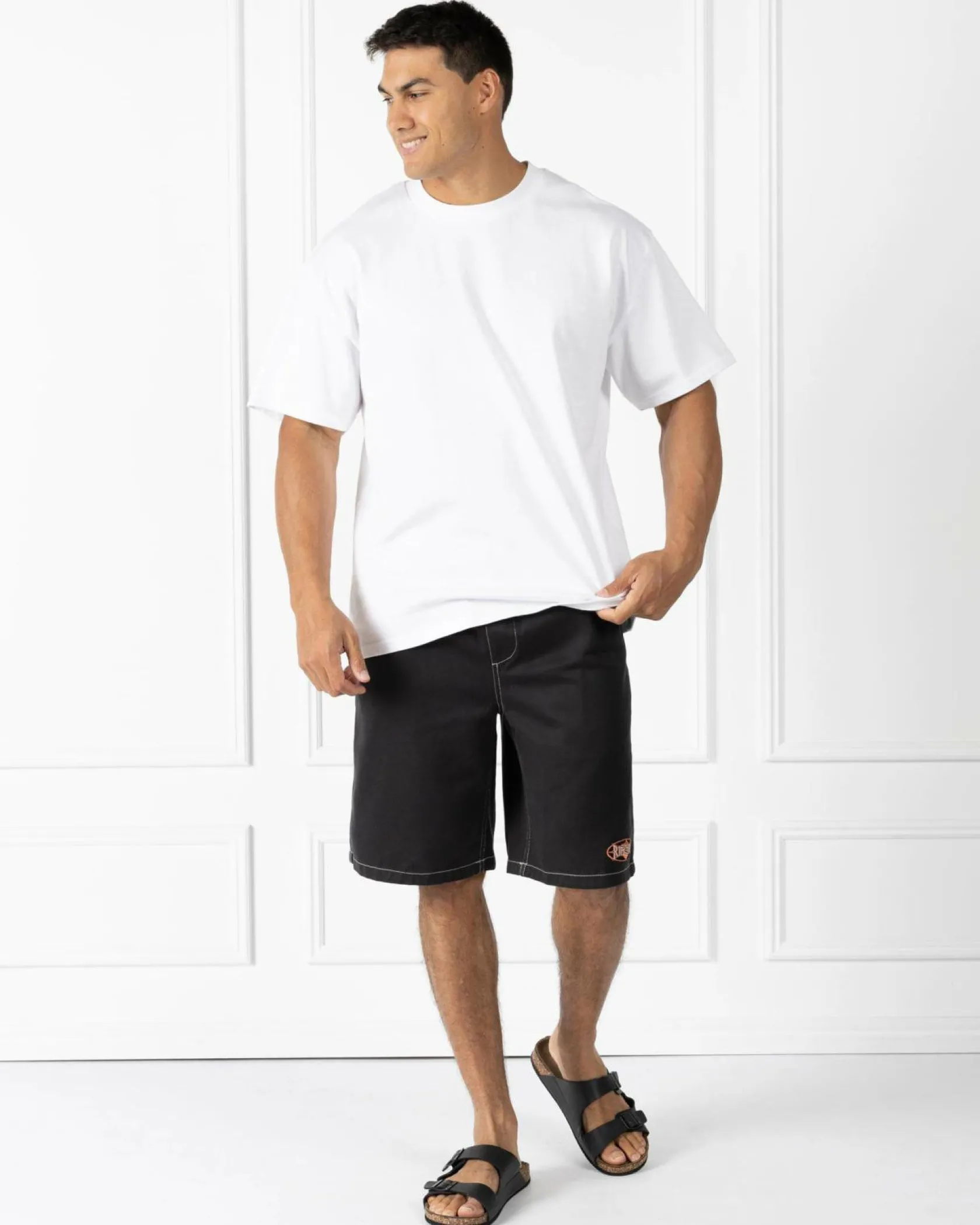 Rip Curl Heritage Volley Walk Shorts Black Sale