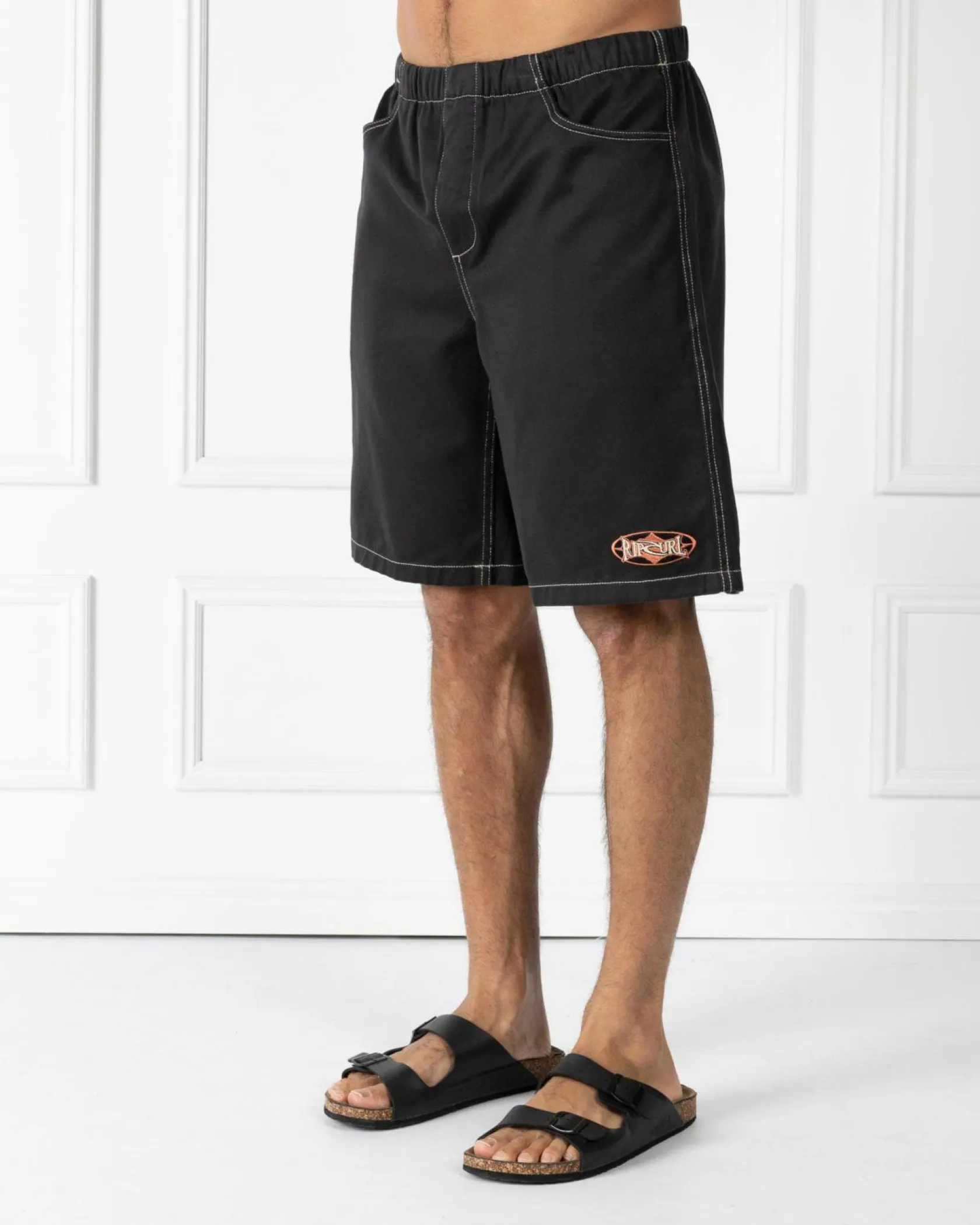 Rip Curl Heritage Volley Walk Shorts Black Sale