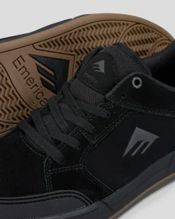 Emerica Heritic Shoes Black/black/gum Clearance