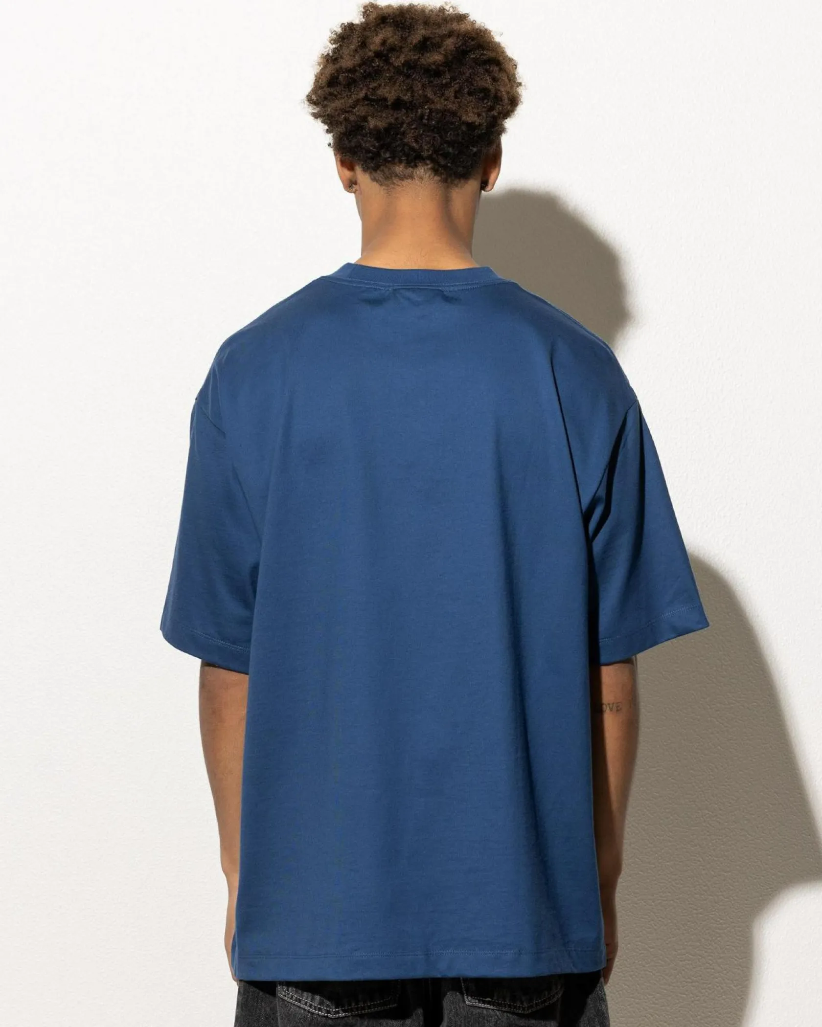 Calvin Klein Hero Monologo Embroidered T-Shirt Blue Jean Sale