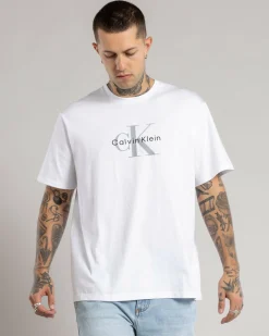 Calvin Klein Hero Monologo T-Shirt Brilliant White Clearance