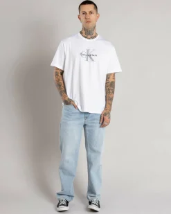 Calvin Klein Hero Monologo T-Shirt Brilliant White Clearance