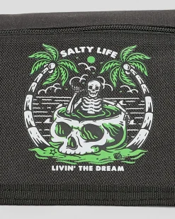 Salty Life Hidden Utopia Tri-fold Wallet Black Best
