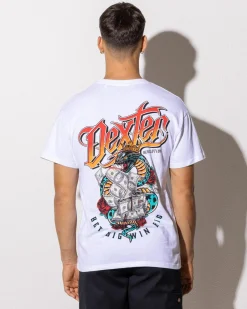 Dexter High Roller T-Shirt White Discount