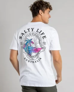 Salty Life High Tide T-Shirt White Hot