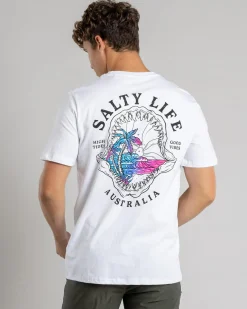 Salty Life High Tide T-Shirt White Hot