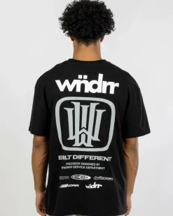 Wndrr Hondo Box Fit T-Shirt Black Sale