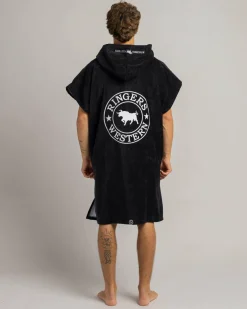 Ringers Western Hooded Towel Black Hot