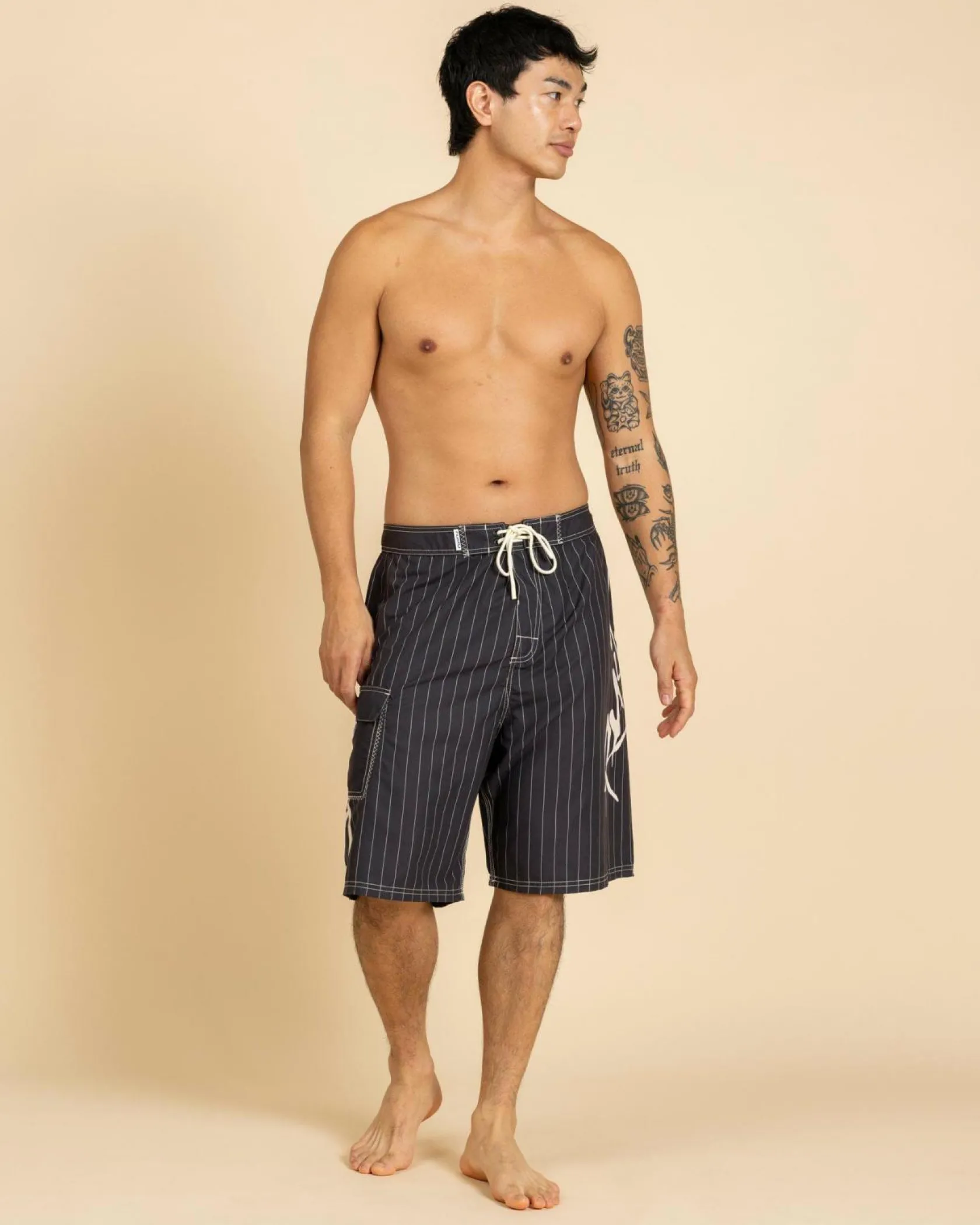 Rusty Hoodus Fixed Waist Board Shorts Carbon Outlet