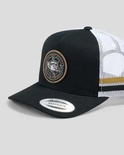 The Mad Hueys Hooked Cuda Trucker Cap Black