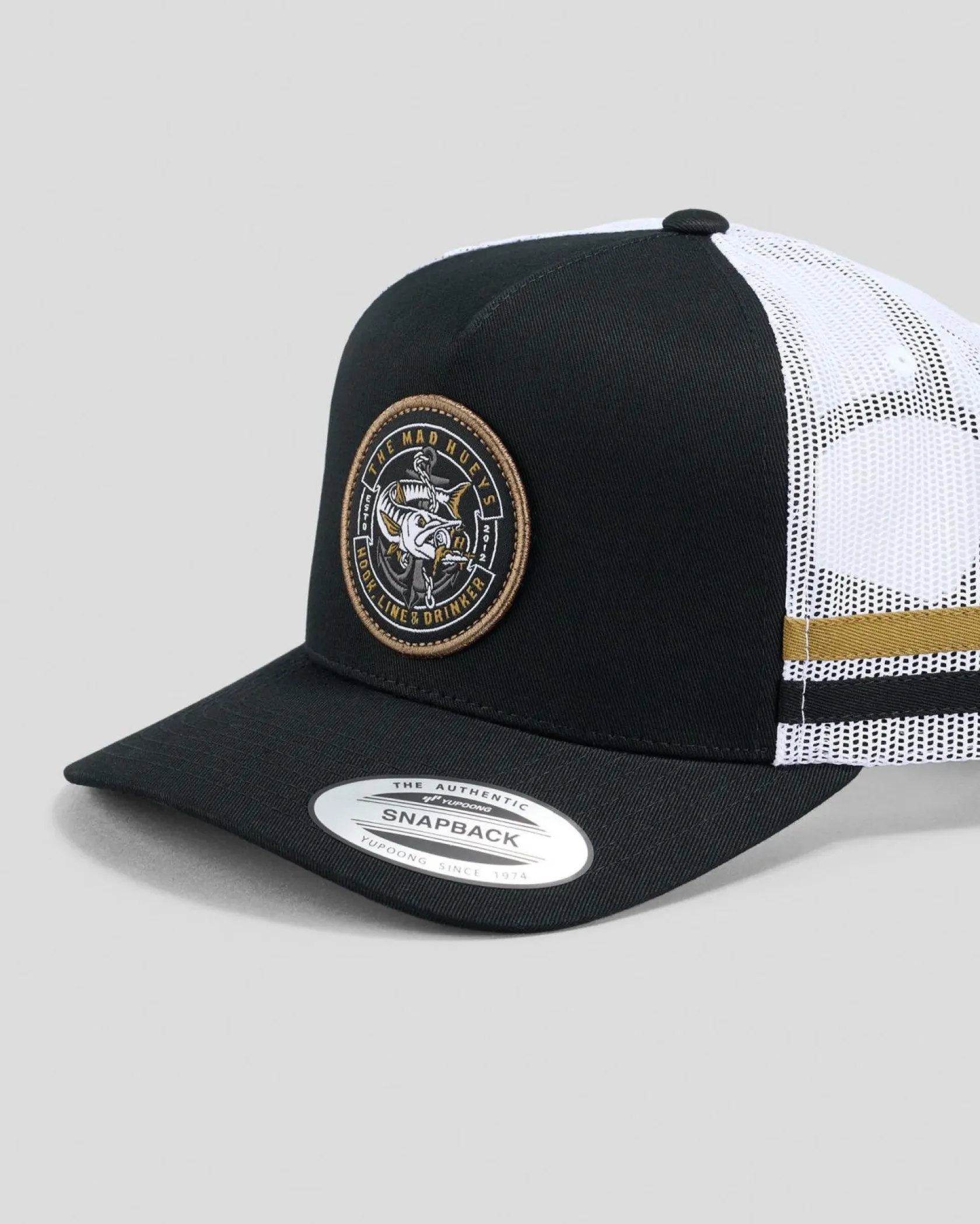The Mad Hueys Hooked Cuda Trucker Cap Black