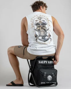 Salty Life Hooked Swivel Speaker Cooler Seat Black Clearance
