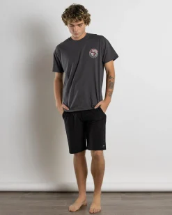 Salty Life Hooked Wetshirt Charcoal New