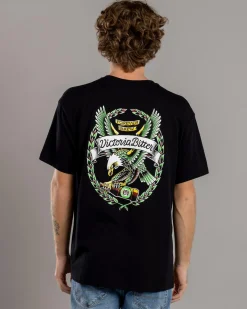 Victor Bravo's Hops Hawk T-Shirt Black New