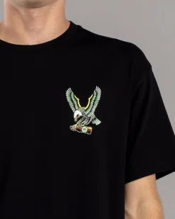 Victor Bravo's Hops Hawk T-Shirt Black New