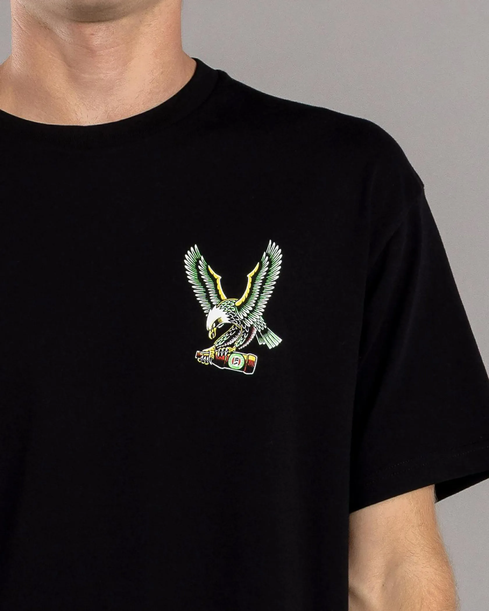 Victor Bravo's Hops Hawk T-Shirt Black New