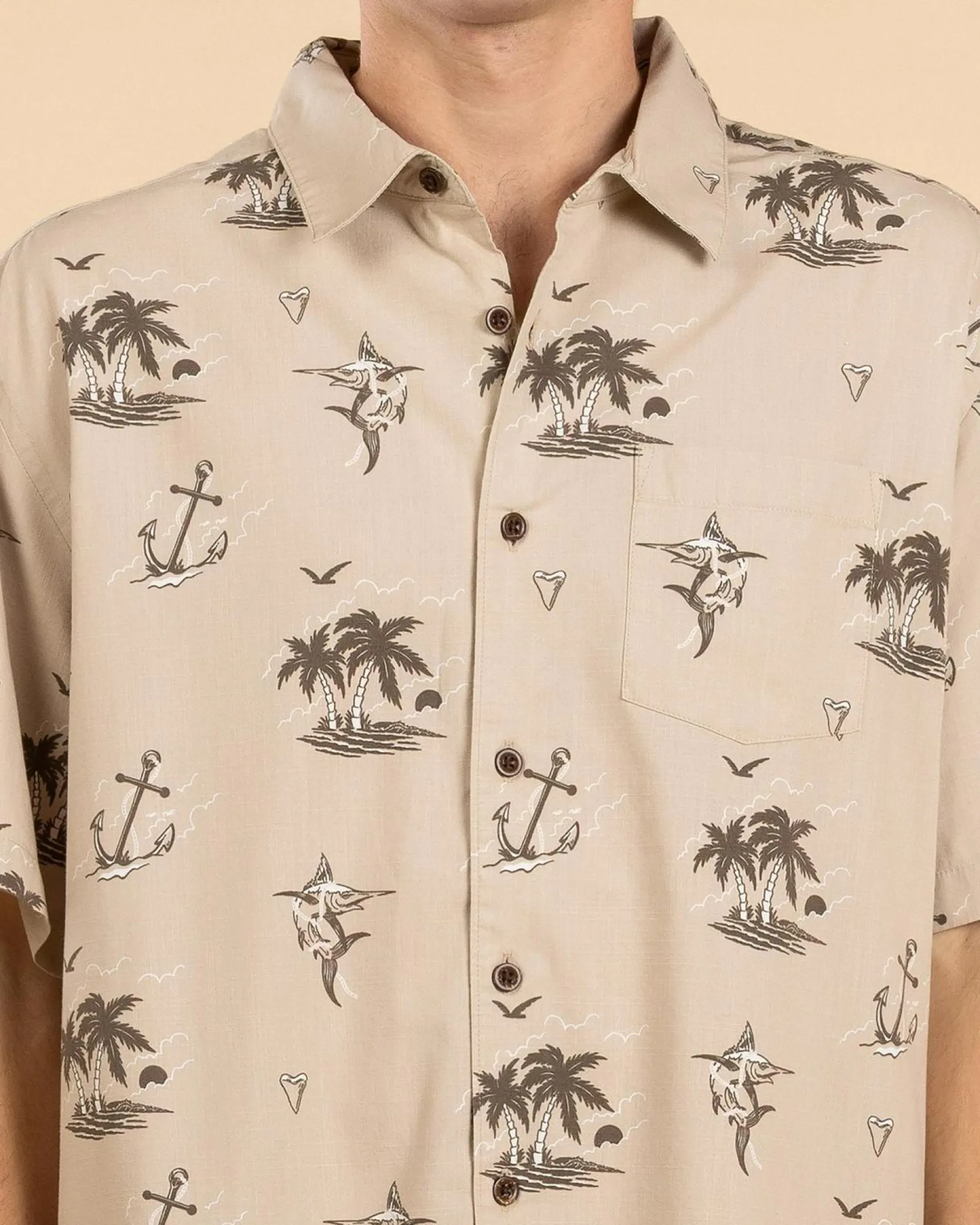 Quiksilver Horizon Haze Short Sleeve Shirt Cloudy Gray Discount