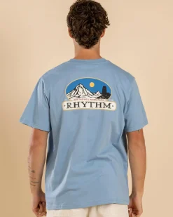 Rhythm Horizon T-Shirt Blue Sale