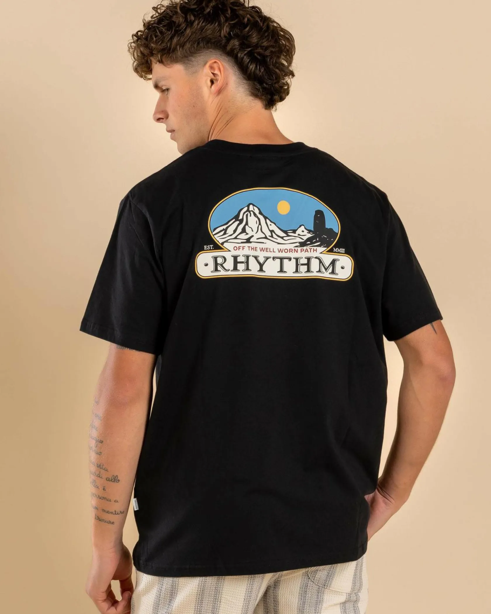 Rhythm Horizon T-Shirt Black Best