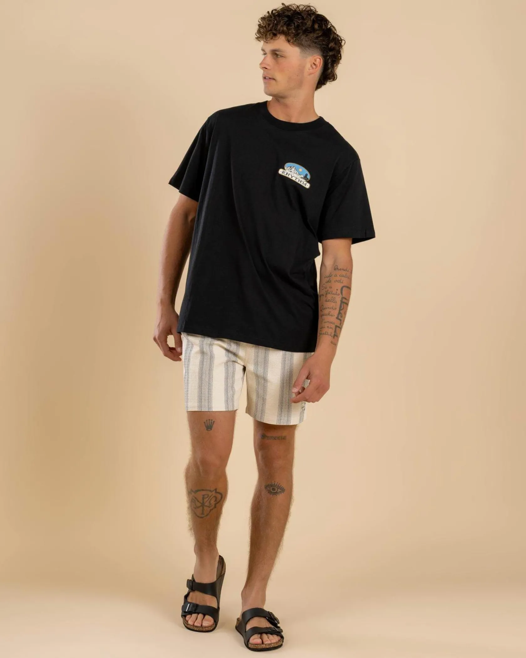 Rhythm Horizon T-Shirt Black Best