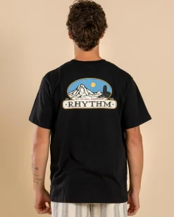 Rhythm Horizon T-Shirt Black Best