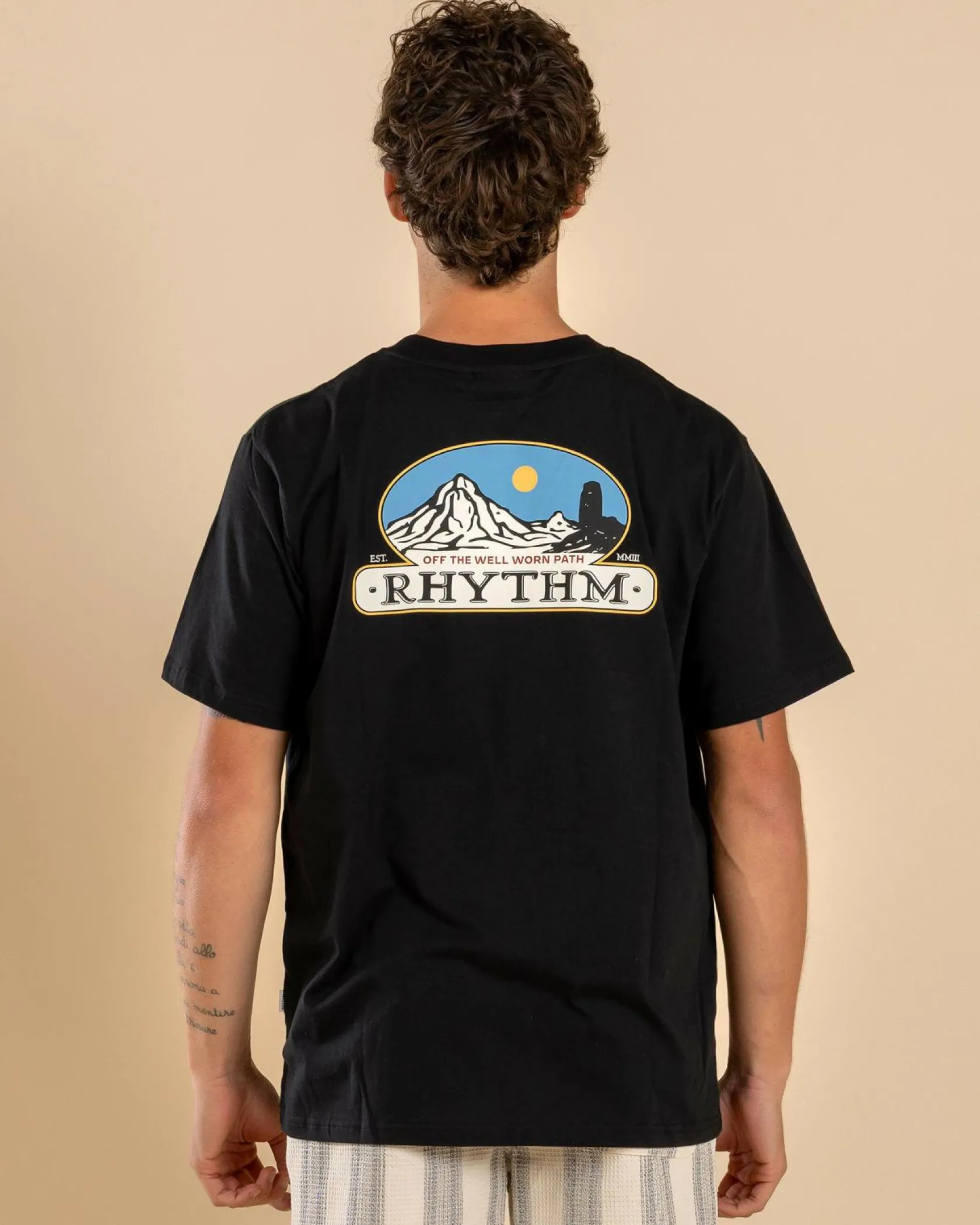 Rhythm Horizon T-Shirt Black Best