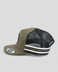 The Mad Hueys Hueys Good Life Trucker Cap Olive Outlet