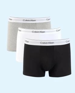 Calvin Klein Icon Cotton Stretch Trunk 3 Pack Grey Heather/white/black Best